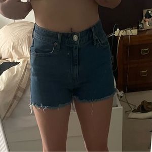 Raw hem jean shorts - wild fable